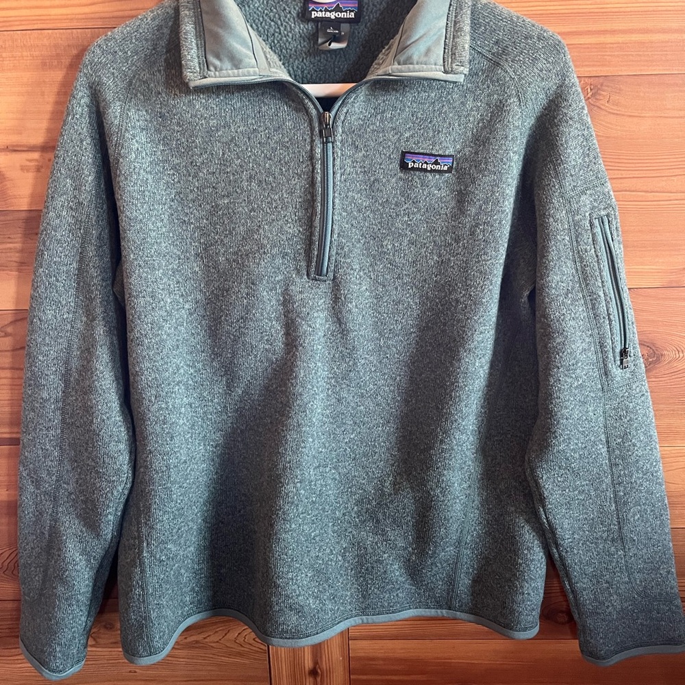 Patagonia Heathered Gray Fleece Pullover